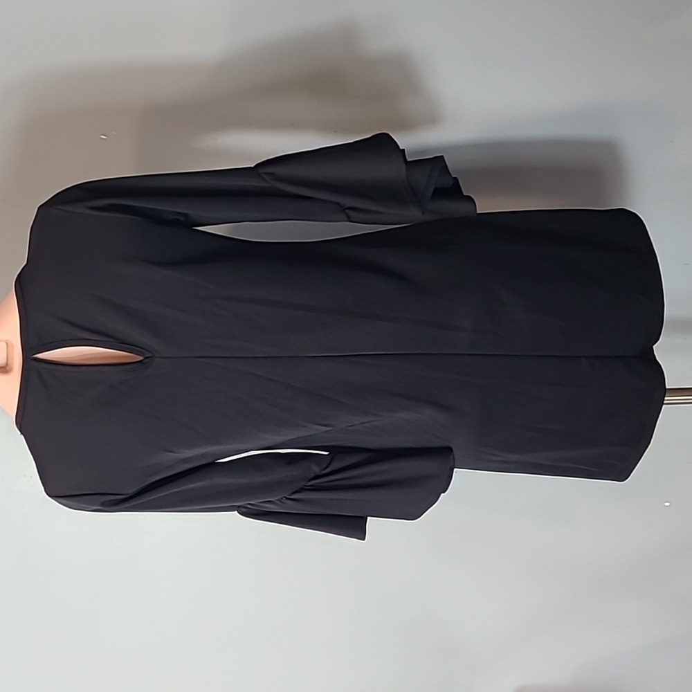 Witchy Black Dress Flare Sleeve Y2K Fairy Grunge Size Small Whimsigoth Goth - Picture 6 of 8